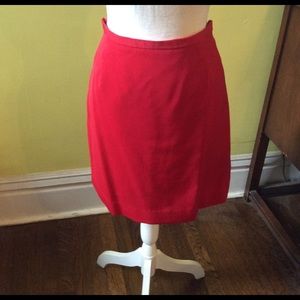Cute T. Garment Red Skirt Size 10